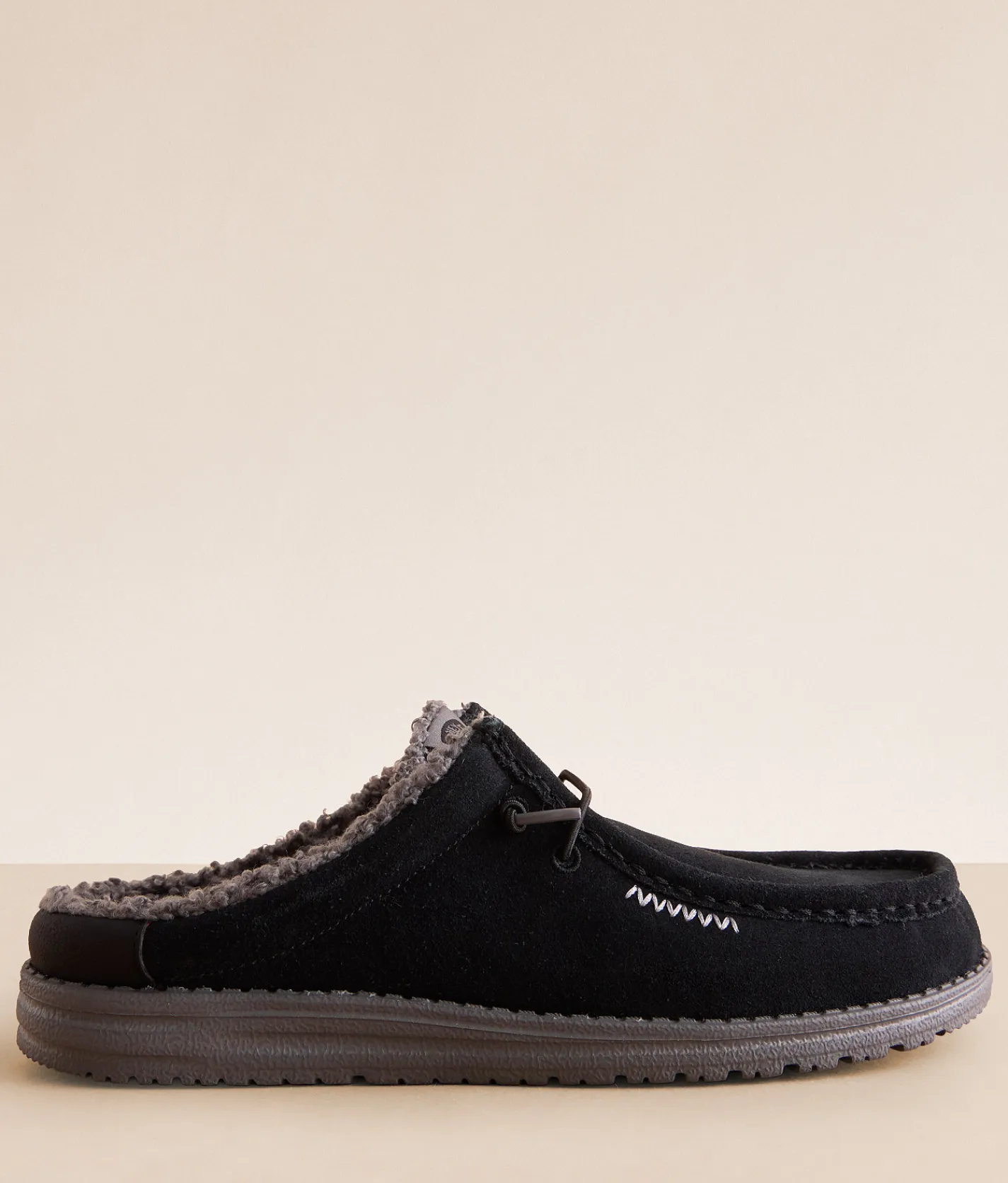 Shoes | HEYDUDE™ Slip Warmth Leather Slipper Black Smoke Grey