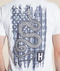 Howitzer Slither Flag T-Shirt White Discount
