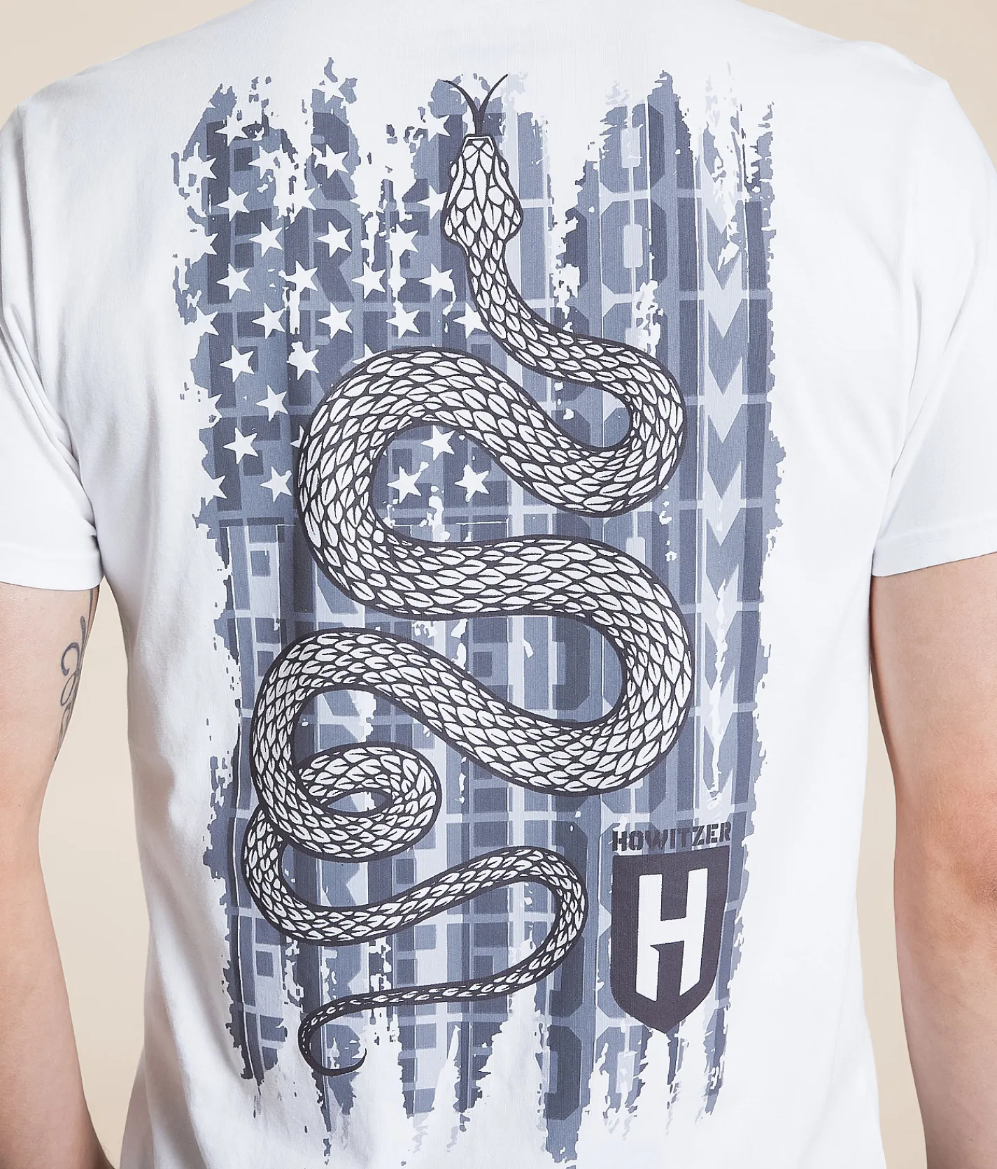Tops | Howitzer Slither Flag T-Shirt White