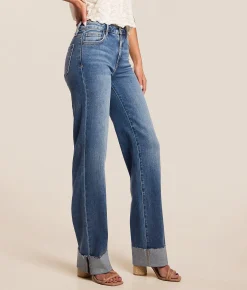 HIDDEN Sloane Classic Straight Stretch Jean Refugio Discount