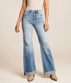 HIDDEN Sloane Comfort Flare Stretch Jean Cameron Point Hot