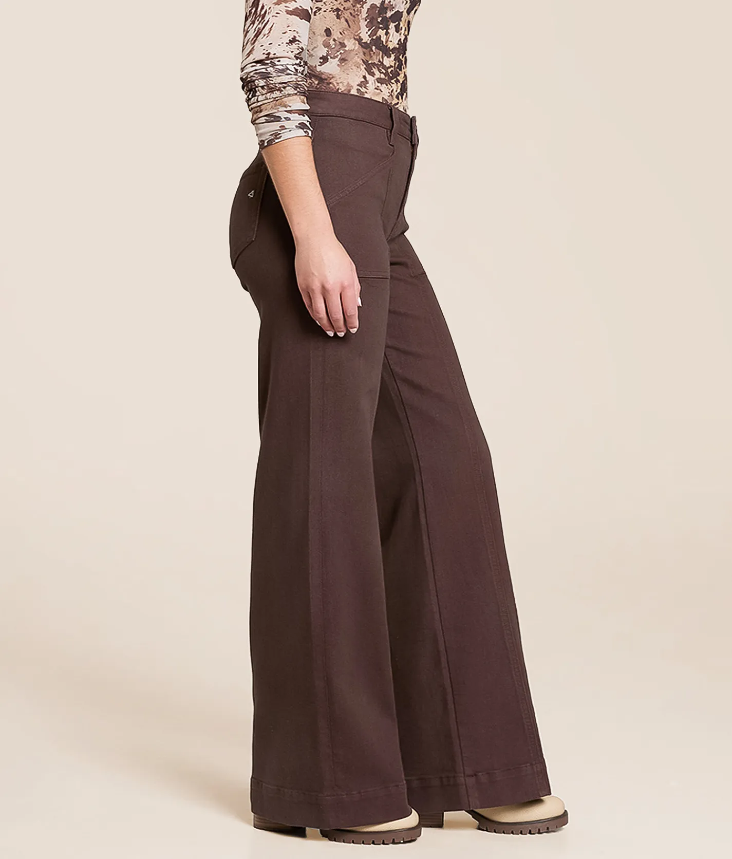 HIDDEN Sloane Comfort Flare Stretch Jean Dark Brown Best