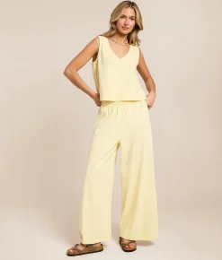 Tops | Z Supply Sloane Cropped Tank Top Lemon Citrus
