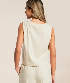 Z Supply Sloane Cropped Tank Top Sandshell Best