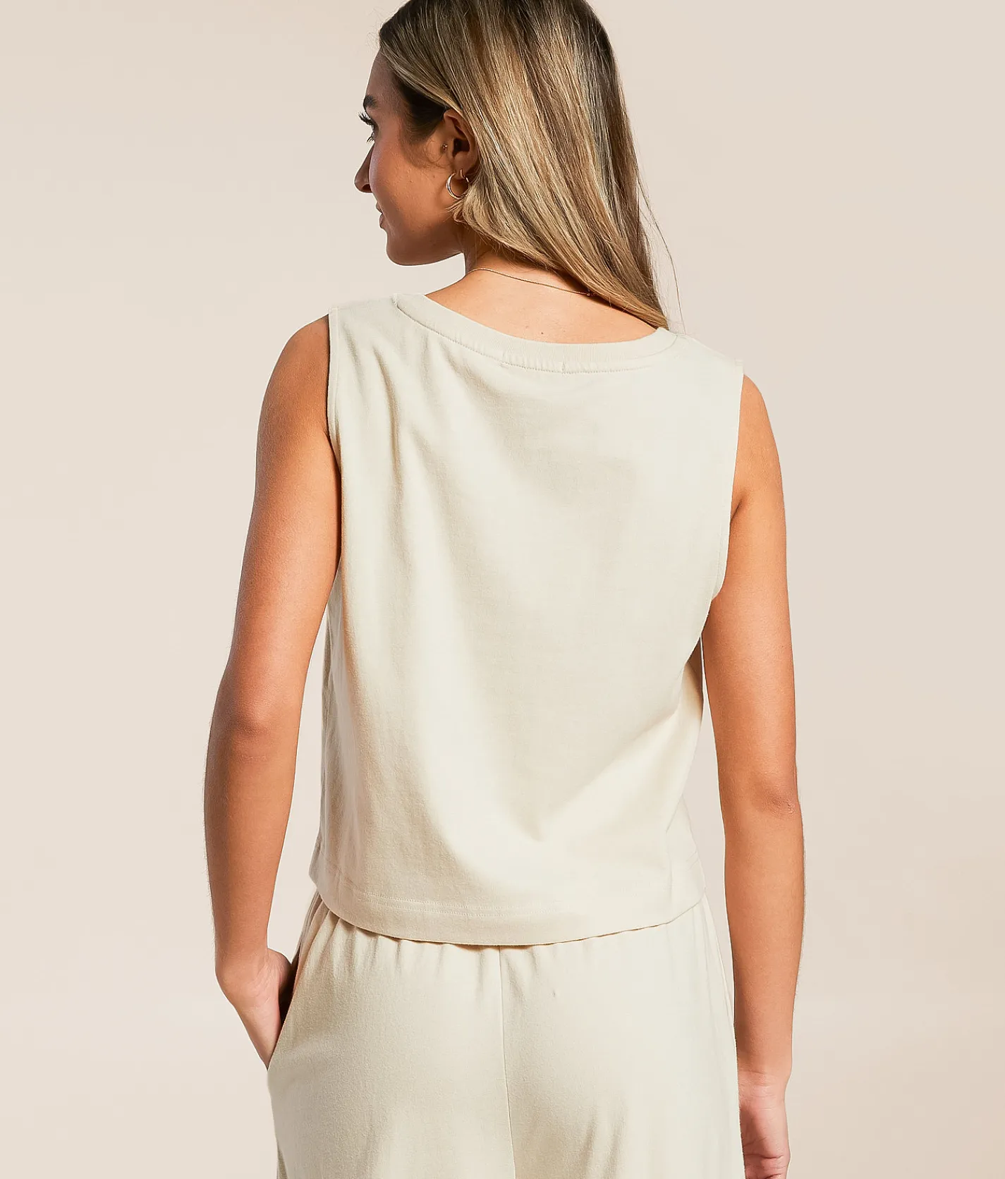 Z Supply Sloane Cropped Tank Top Sandshell Best