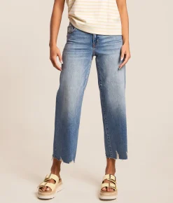Jeans|Bottoms | HIDDEN Sloane Cropped Wide Leg Stretch Jean Lost Coast