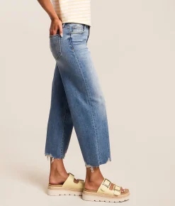 Jeans|Bottoms | HIDDEN Sloane Cropped Wide Leg Stretch Jean Lost Coast