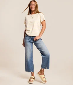 Jeans|Bottoms | HIDDEN Sloane Cropped Wide Leg Stretch Jean Lost Coast