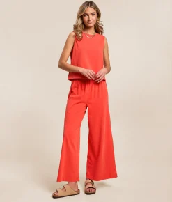 Tops | Z Supply Sloane Jersey Cropped Muscle Tank Top Lychee
