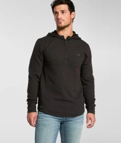 Maven Co-op Slope Quarter Zip Hoodie Espresso Sale