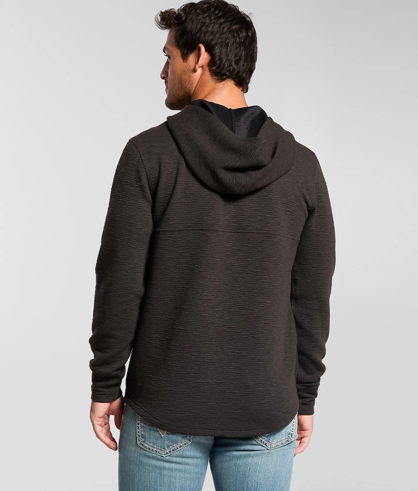 Maven Co-op Slope Quarter Zip Hoodie Espresso Sale