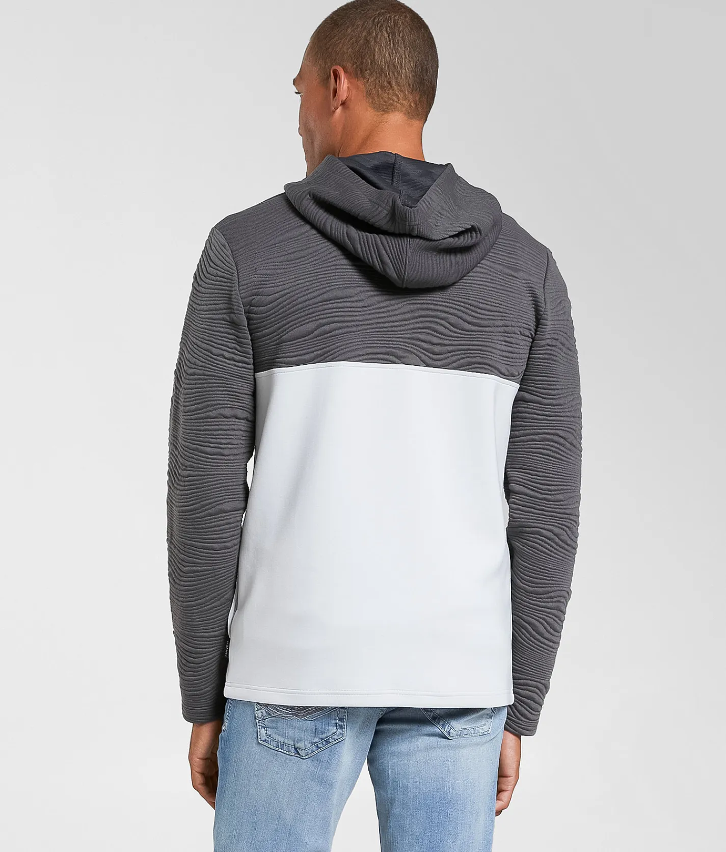 Tops | Maven Co-op Slope Quarter Zip Hoodie Charcoal Oyster