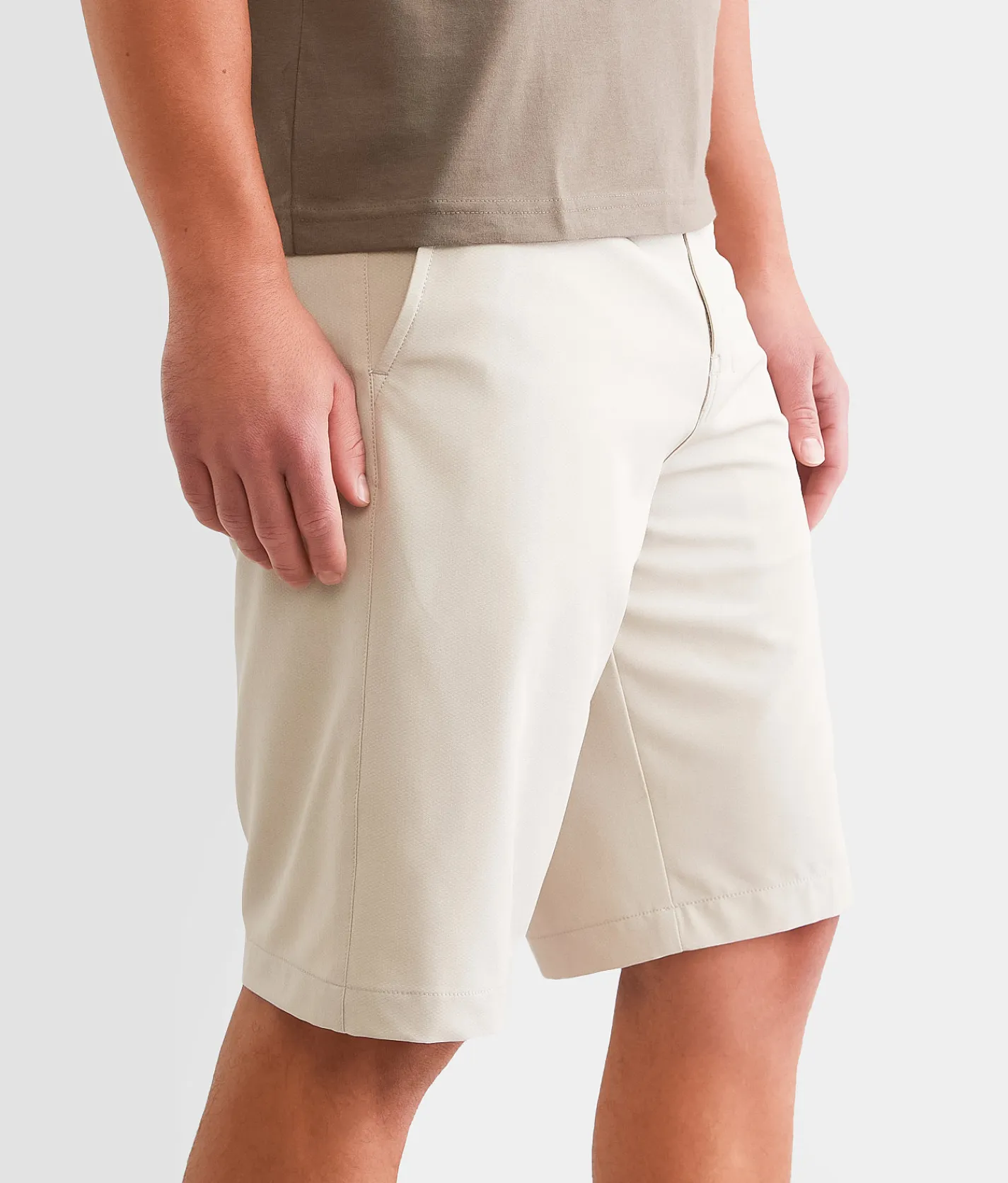 BKE Slter Hybrid Stretch Walkshort Silver Cloud Hot