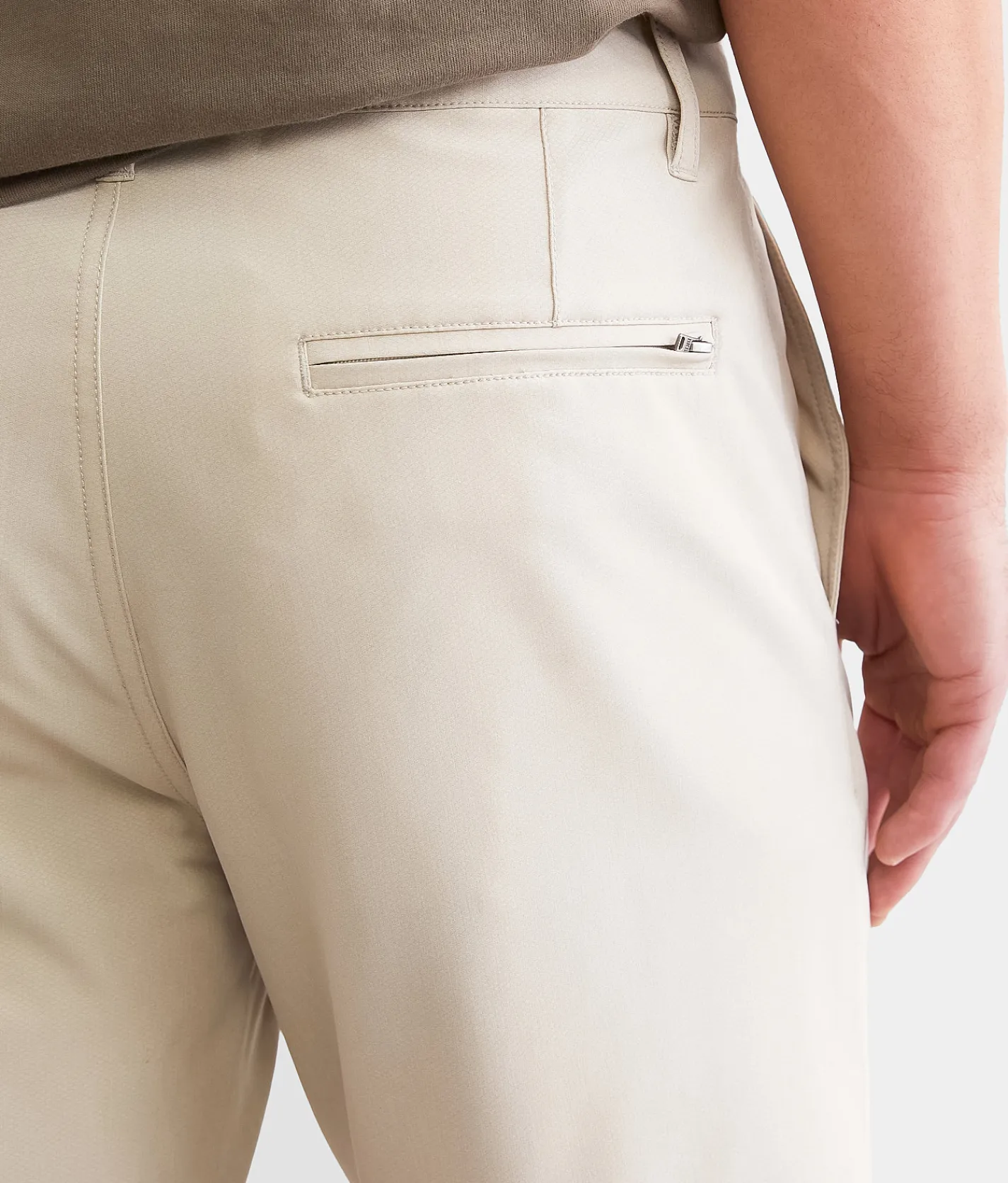 BKE Slter Hybrid Stretch Walkshort Silver Cloud Hot