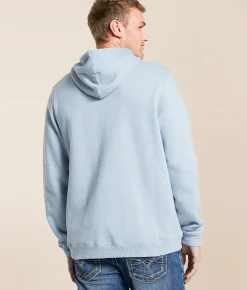Hurley Slub Circle Icon Hooded Sweatshirt Mystic Blue Clearance