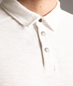 Tops | BKE Slub Knit Polo White