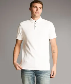 Tops | BKE Slub Knit Polo White