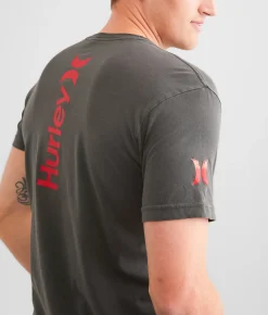 Graphic T-Shirts | Hurley Slycon Pigment T-Shirt Raven