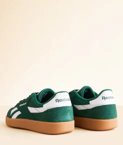 Shoes|Activewear | Reebok® Smash Edge Leather Sneaker Dark Green White Gum
