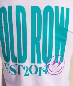 Old Row Smiley T-Shirt Orchid New