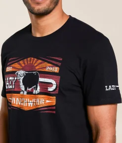 Graphic T-Shirts | Lazy J Ranch Wear Smokeless T-Shirt Black