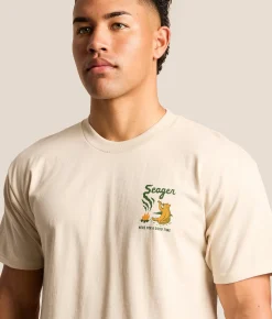 Seager Smokey T-Shirt Cream Discount