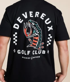Devereux Golf Snake Bite T-Shirt Black Outlet