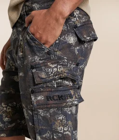 Rock Revival Cargo Stretch Short Snake Camo Best