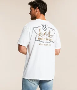 Tops|Graphic T-Shirts | Ariat Snake Frame Ranch T-Shirt White