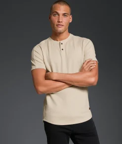 Tops | Outpost Makers Snap Henley Summer Sand