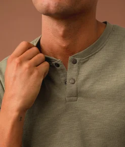 Tops | Outpost Makers Snap Henley Vetiver