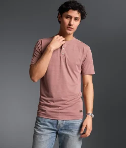 Tops | Outpost Makers Snap Henley Burlwood