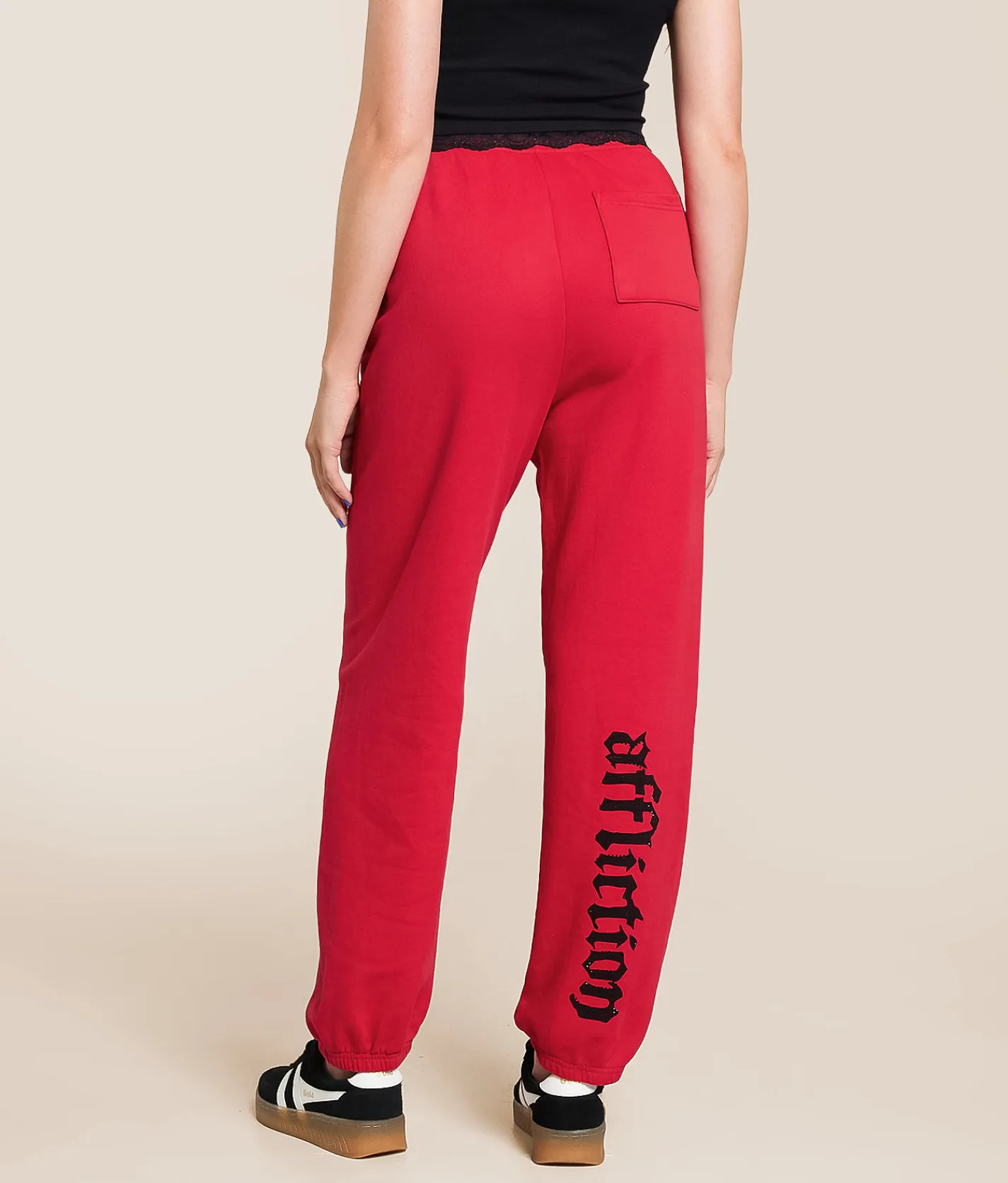 Bottoms | Affliction Sodality Jogger Red Reactive