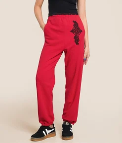 Bottoms | Affliction Sodality Jogger Red Reactive