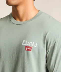 Brew City Solar Coors Banquet T-Shirt Moss Clearance