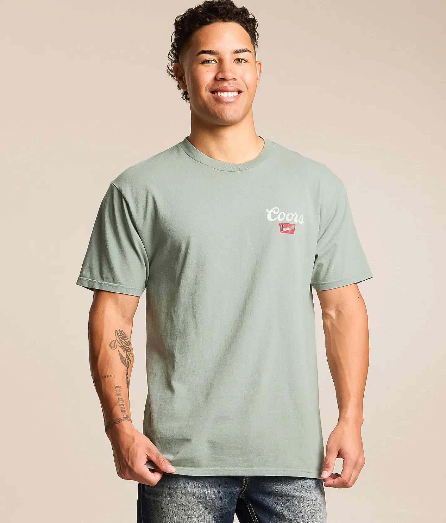 Brew City Solar Coors Banquet T-Shirt Moss Clearance