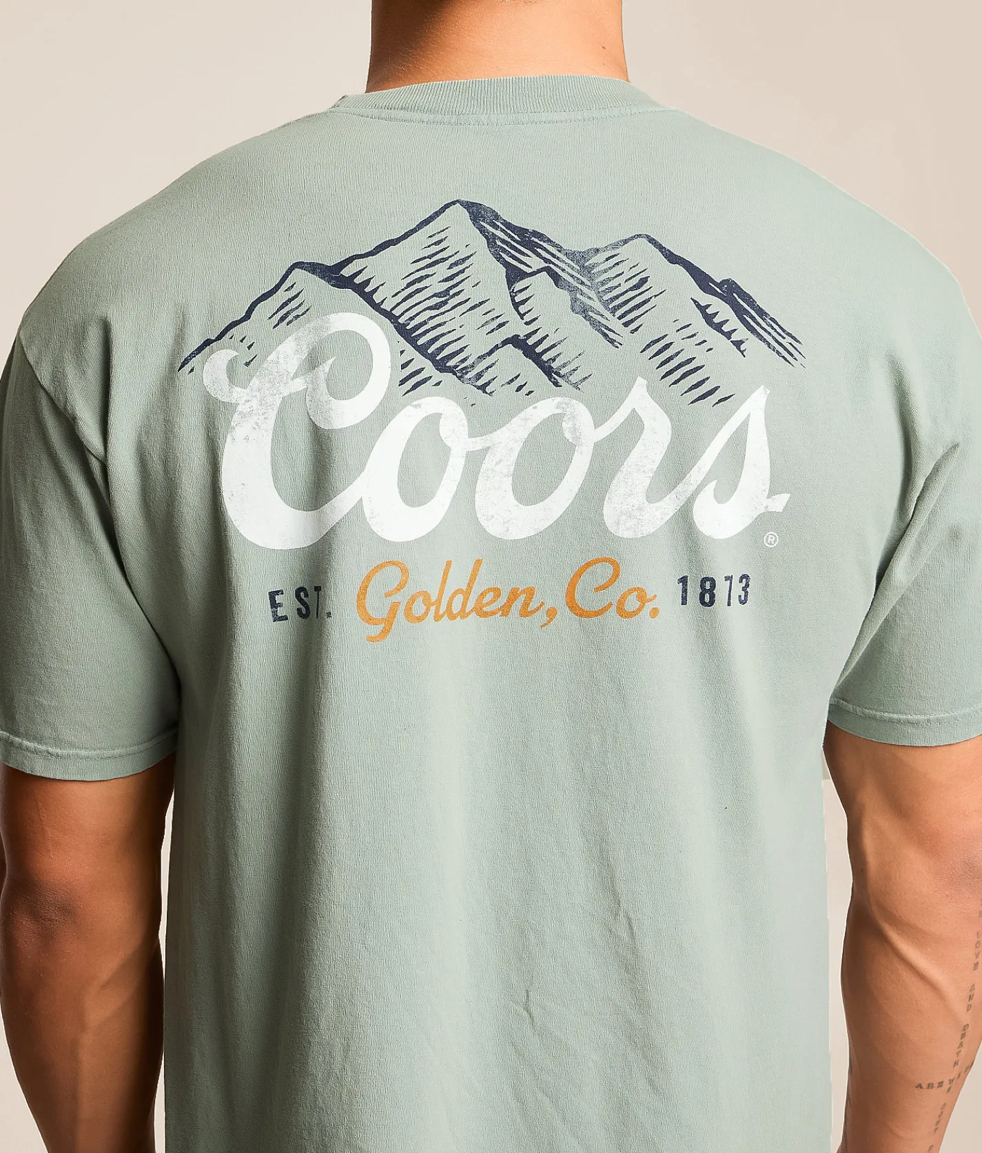 Brew City Solar Coors Banquet T-Shirt Moss Clearance