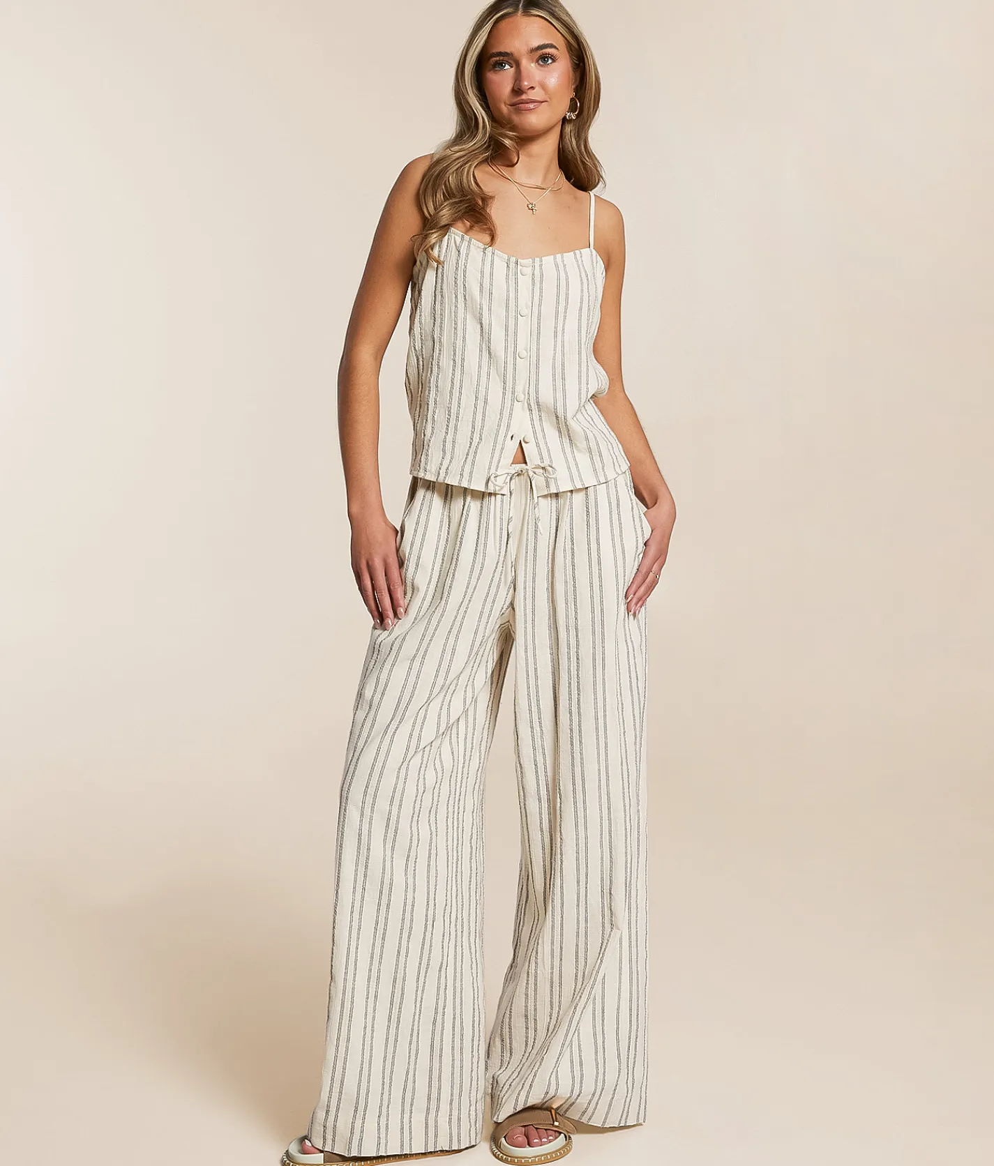 Bottoms | Z Supply Soleil Striped Pant Sea Salt