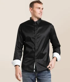 Tops | J.B. Holt Solid Athletic Stretch Shirt Black