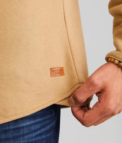 Outpost Makers Solid Flannel Shacket Tan Online