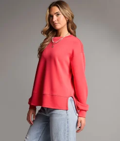 Tops | BKE Solid Knit Pullover Malachite Green