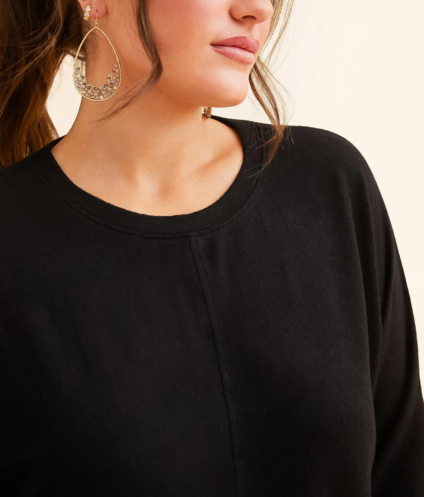 Tops | Double Zero Solid Knit Top Black