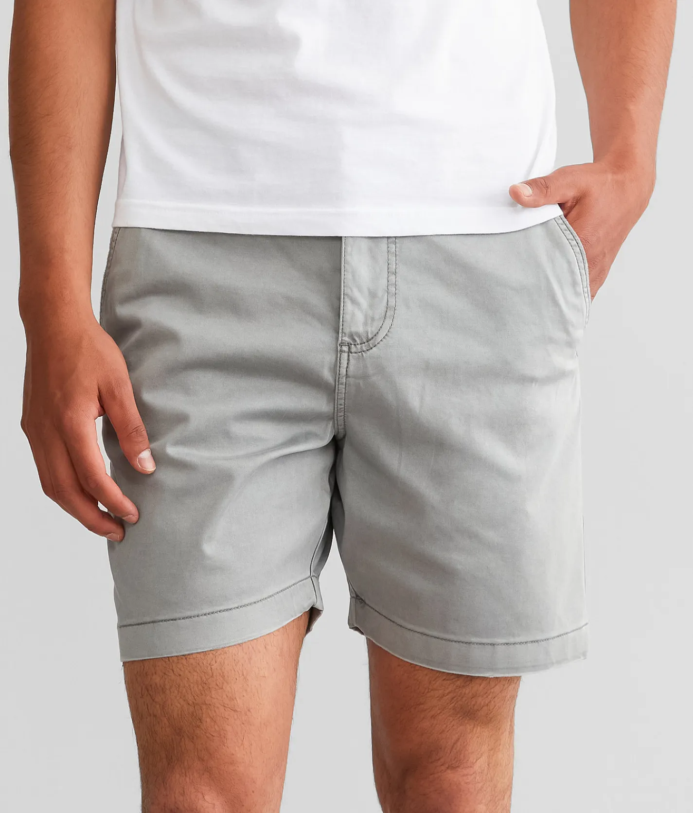 Bottoms|Shorts | Outpost Makers Solid Stretch Short Steeple