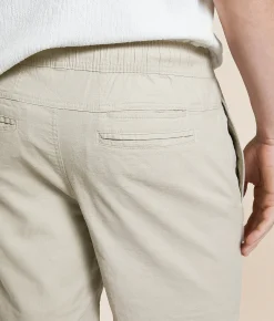 Bottoms|Shorts | Departwest Solid Stretch Short Stone