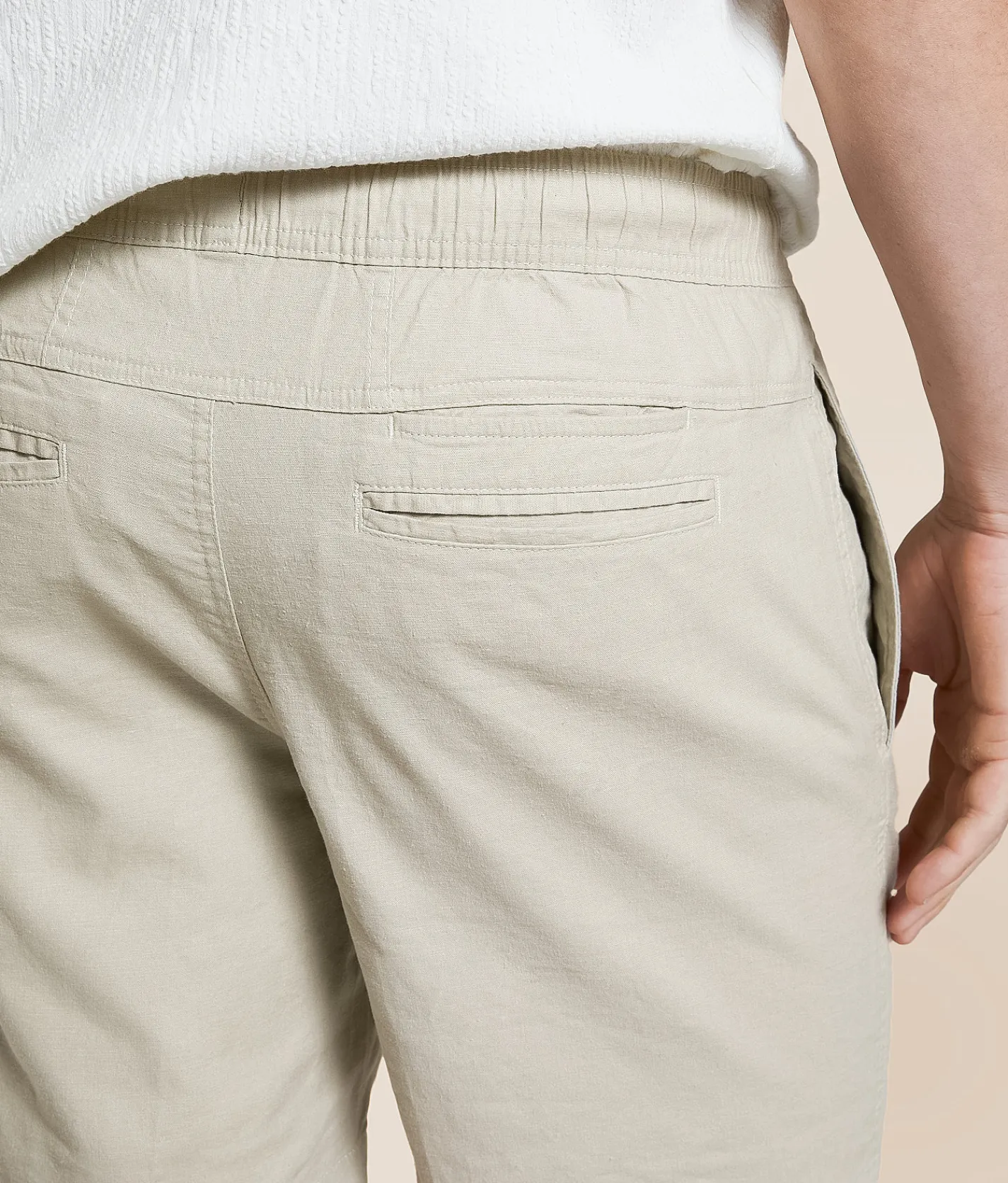 Departwest Solid Stretch Short Stone New