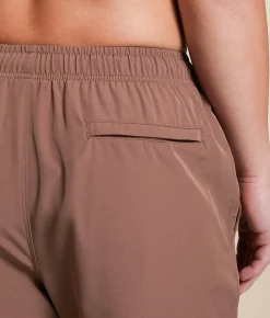 Bottoms | Cove Solid Stretch Swim Trunks Mauve
