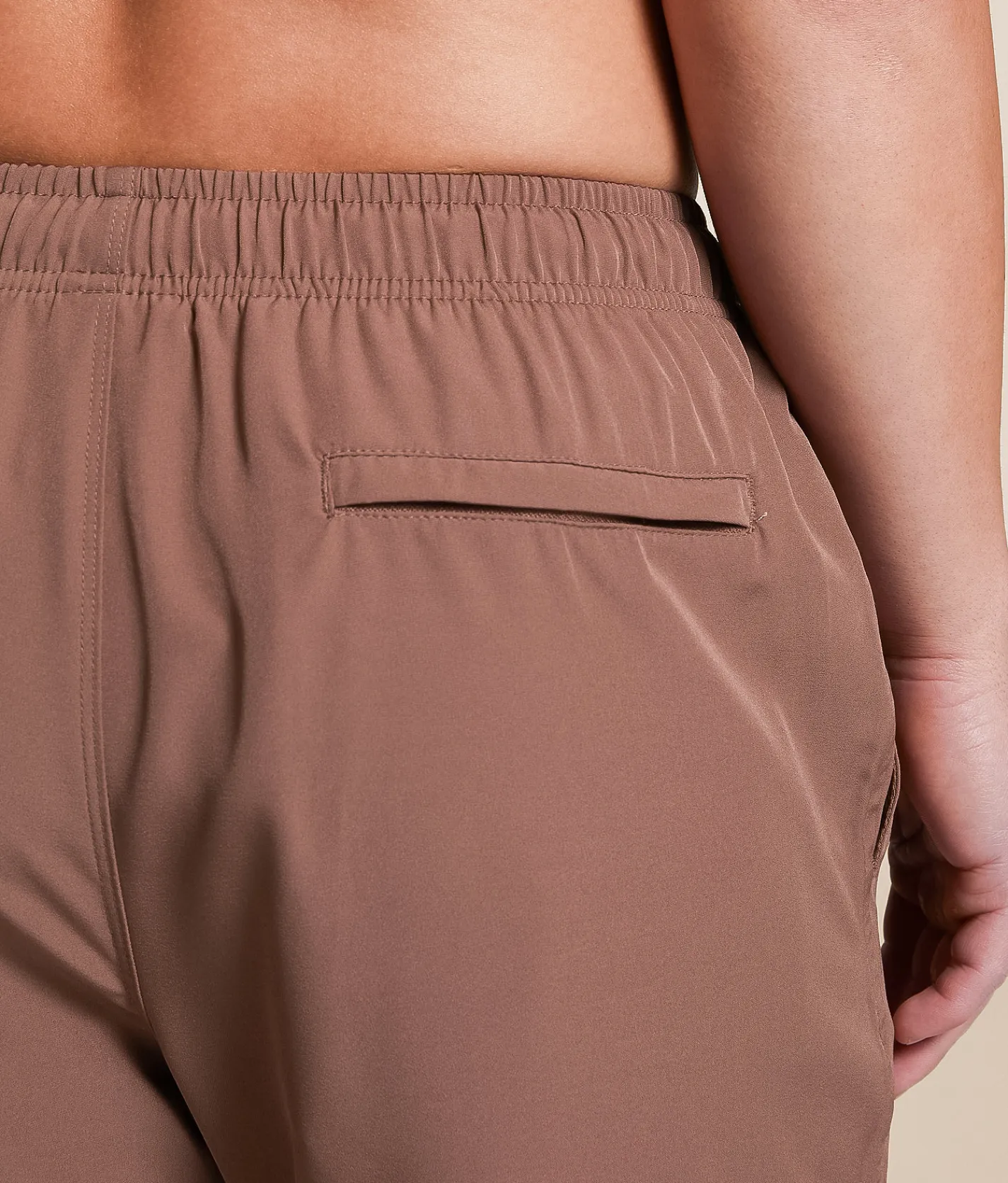 Bottoms | Cove Solid Stretch Swim Trunks Mauve