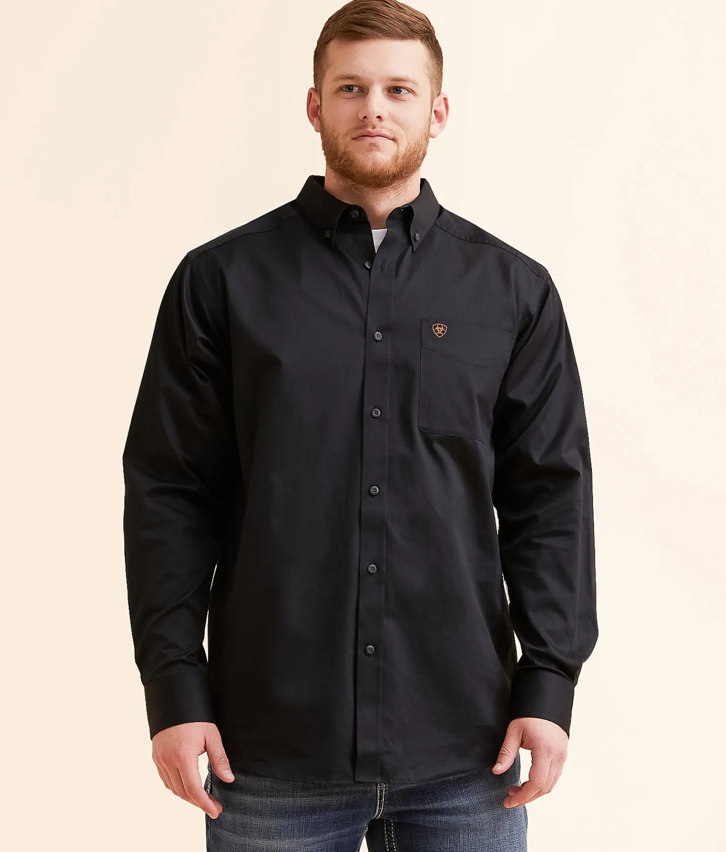 Tops | Ariat Solid Twill Shirt Black