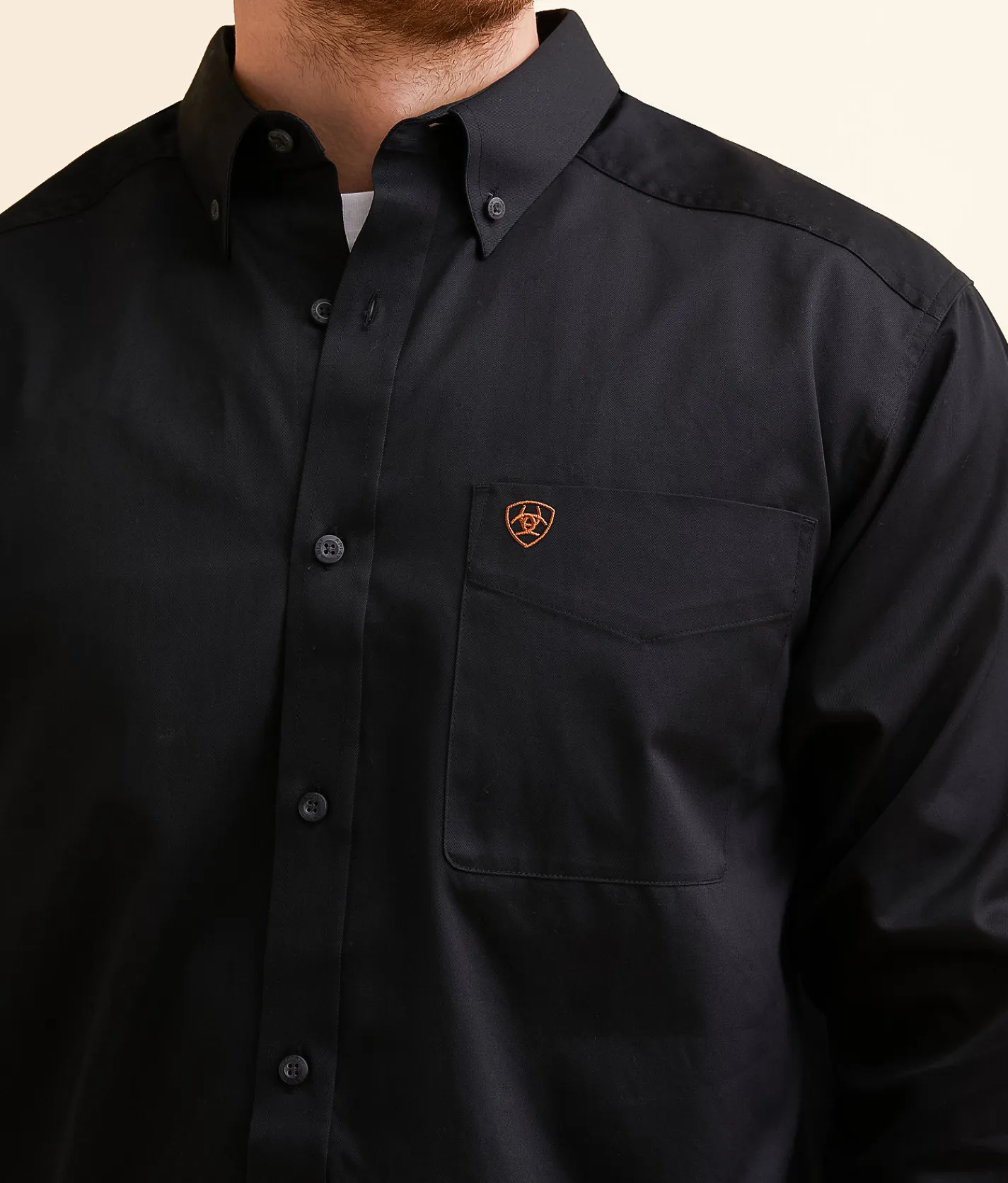 Tops | Ariat Solid Twill Shirt Black