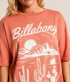 Tops | Billabong Sol Shine Oversized T-Shirt Kiss the Earth